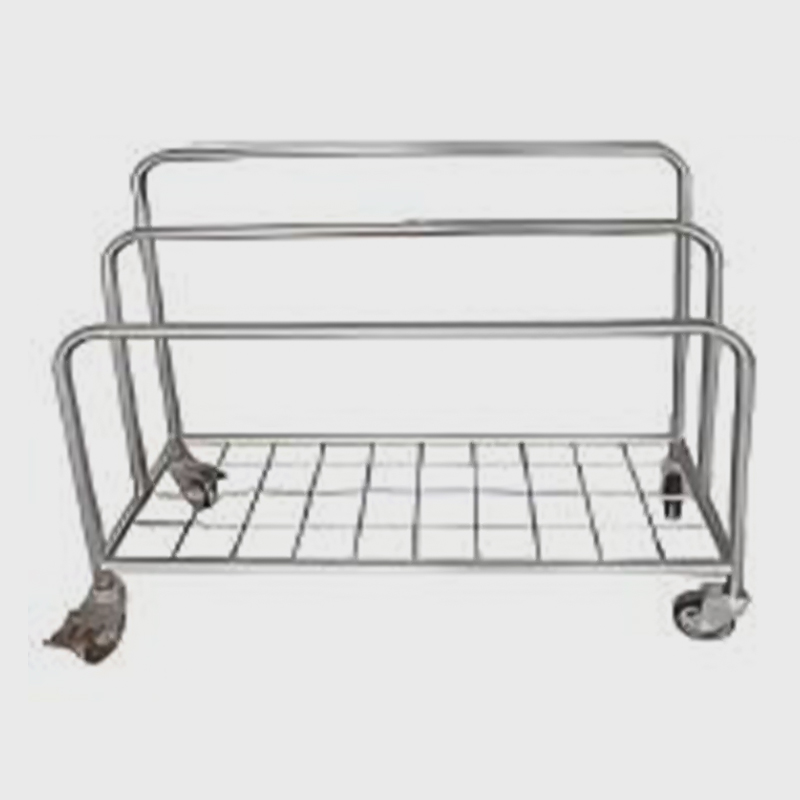 স্টেইনলেস স্টীল পেপার ডিসপেনসার ট্রলি